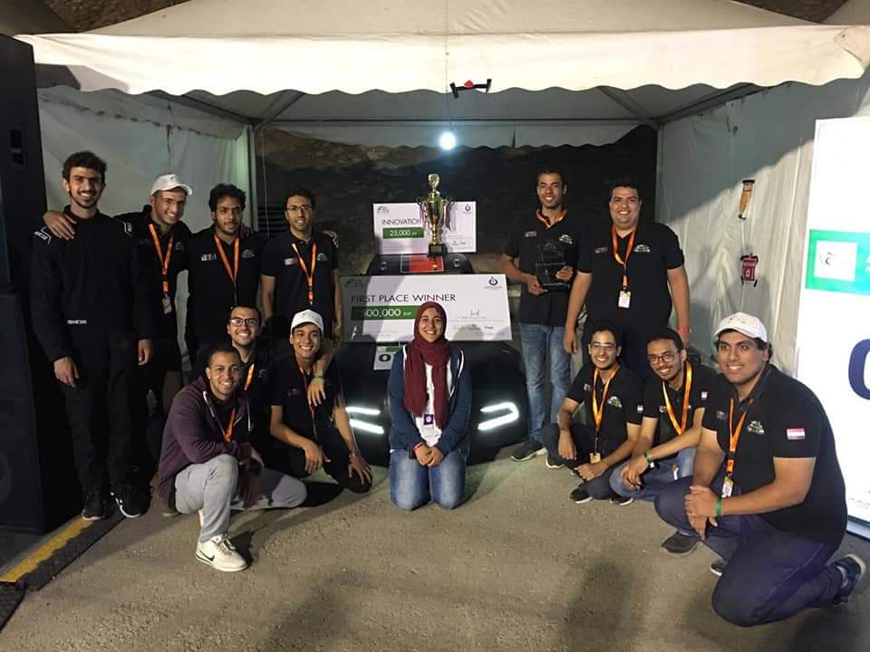 Faculty of Engineering at Ain Shams is the first in Cairo Rally for electric cars