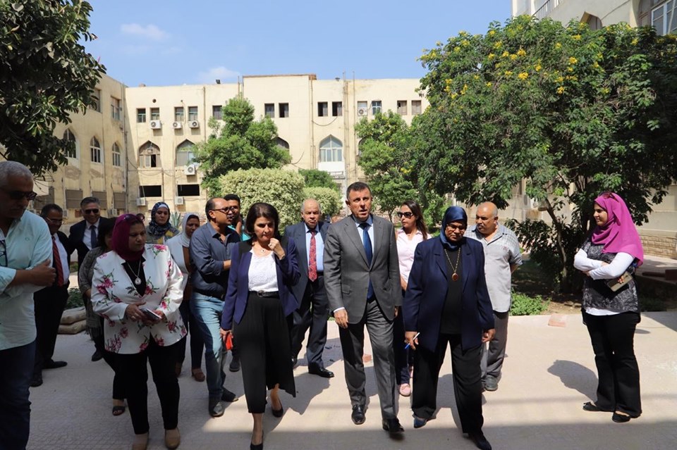 President of Ain Shams University inspects the development works at the Faculty of Medicine