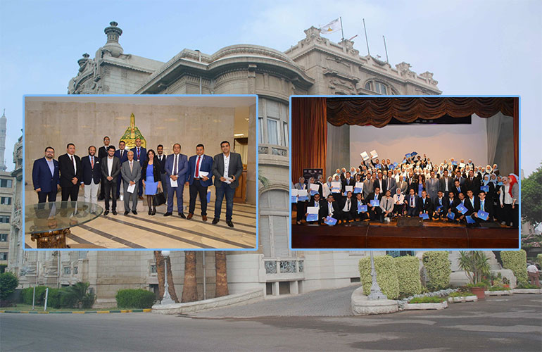 Ambassador Ahmed Noman honors UN simulation model of Ain Shams University students