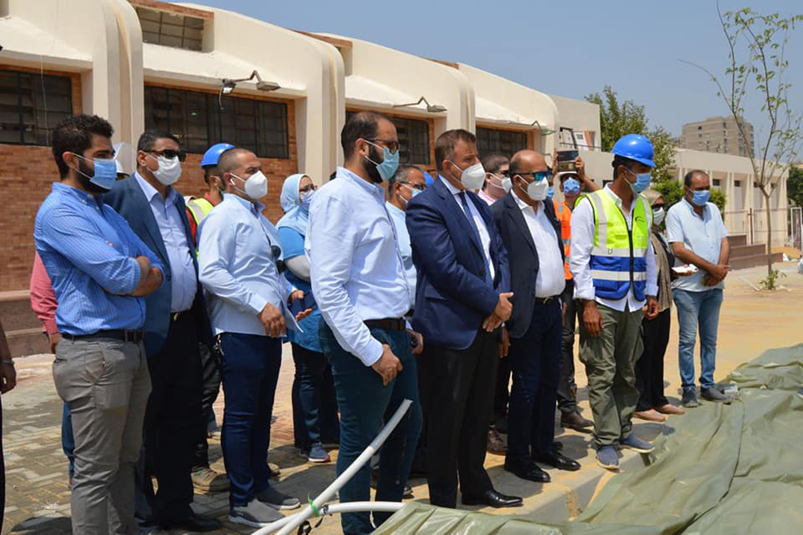 The University President and Vice President inspect the development and upgrading works in the university cities and their annexes