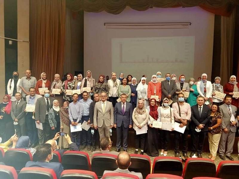 Honoring 511 faculty staff who received the International Publishing Reward at Ain Shams University