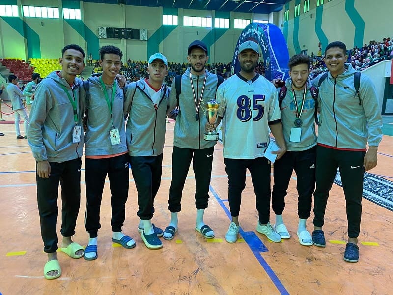 Ain Shams University five-a-side football team wins third place in the Arab Championship at South Valley University