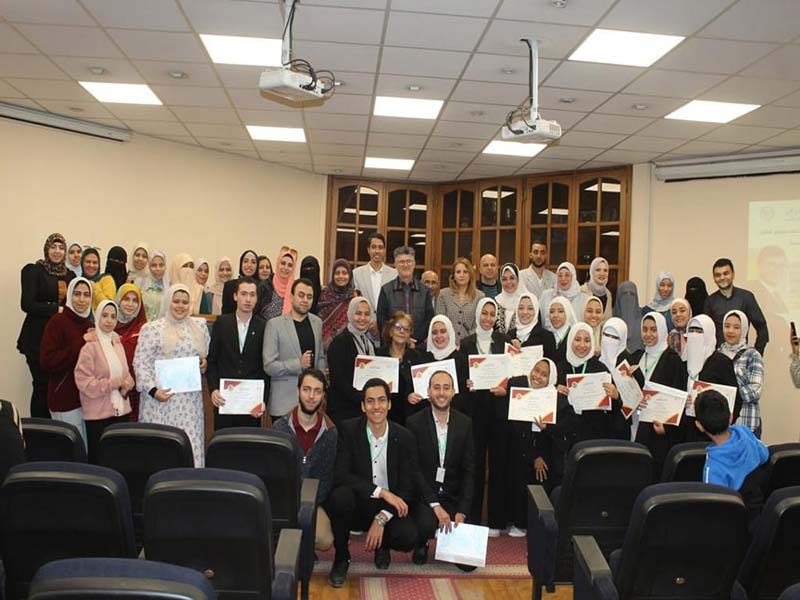 The conclusion of the visit of the Moroccan critic Prof. Muhammed Meshbal, King Saadi University at the Faculty of Arts