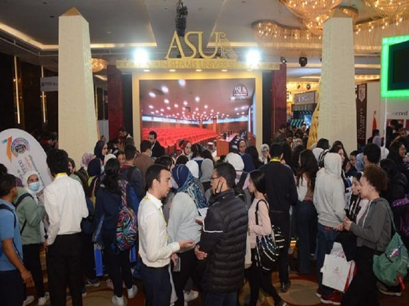 Heavy turnout at the Ain Shams University pavilion at the International Forum of Universities EDUGATE