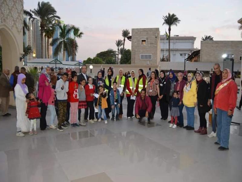 The participation of the children of the Center for the Care of People with Special Needs at the Faculty of Graduate Studies for Childhood in the celebration of the Greater Cairo Library, the International Volunteer Day for our children with special abilities