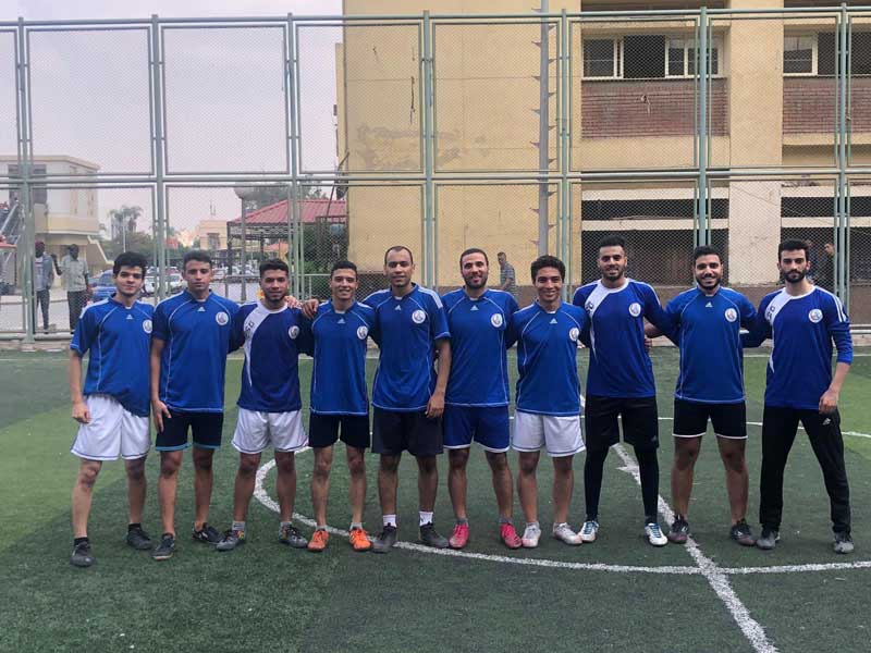 Five-a-side football championship for male and female students in Ain Shams University Sports League