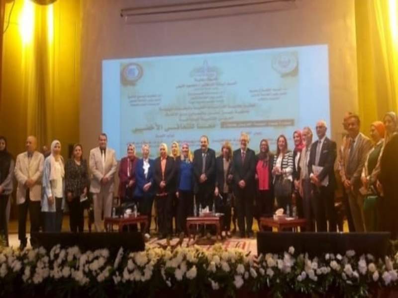 The conclusion of a symposium together towards green recovery at the Faculty of Environmental Studies and the signing of a protocol of cooperation with the Arab Women’s Network for Empowerment and Support