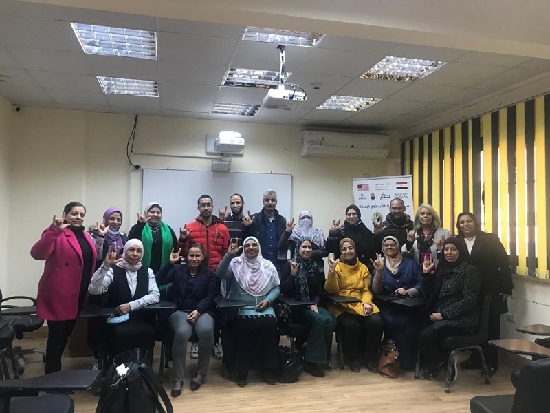 The closing of the training course for administrators at Ain Shams University on sign language in cooperation with the Coptic Orthodox Cultural Center