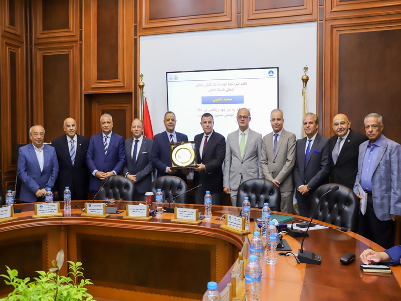 Honoring the President and Vice President of Ain Shams University at the Faculty of Engineering