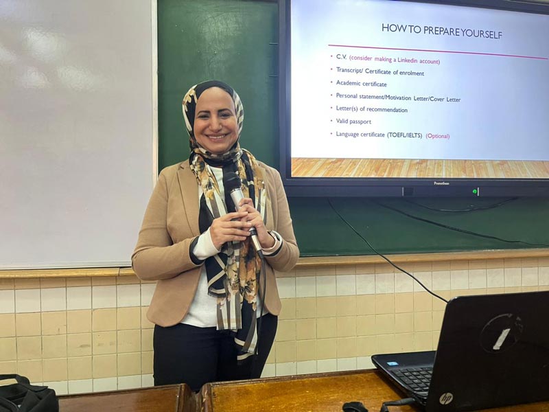 "Grant and Training Opportunities Outside and Inside Egypt for the Field of Pharmacy"... A workshop at the Faculty of Pharmacy