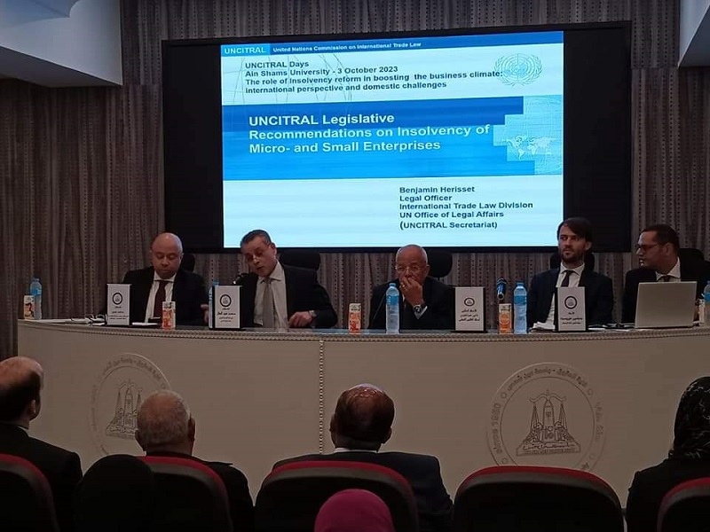 The Faculty of Law organizes a symposium on bankruptcy provisions in national and international law in partnership with the United Nations Commission on International Trade Law