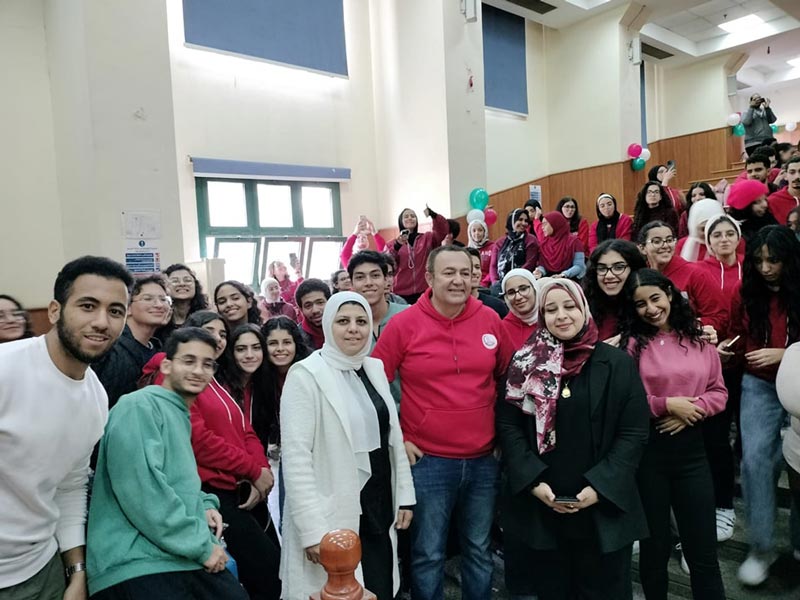 An entertainment party at Children's Hospital, Ain Shams University, for community and psychological support for patients