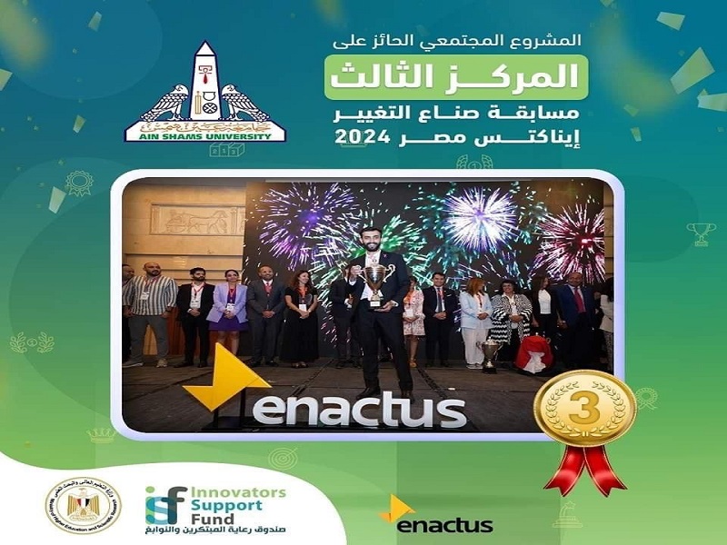 Ain Shams University Team wins the Third Place in the (Change Makers - Enactus Egypt 2024) Competition