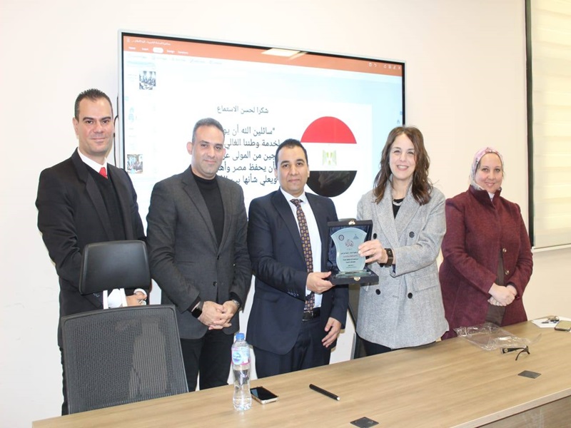 Within the framework of cooperation between the Faculty of Law and the Faculty of Mass Communication... A symposium to develop legal awareness for members of the Faculty of Mass Communication