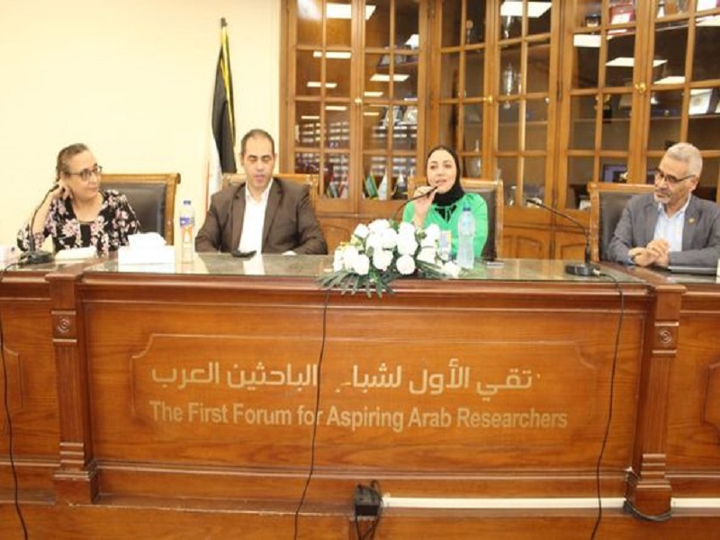 A symposium at the Faculty of Arts discusses "Population Policies in Egypt: Opportunities and Challenges Towards Achieving a Sustainable Future"