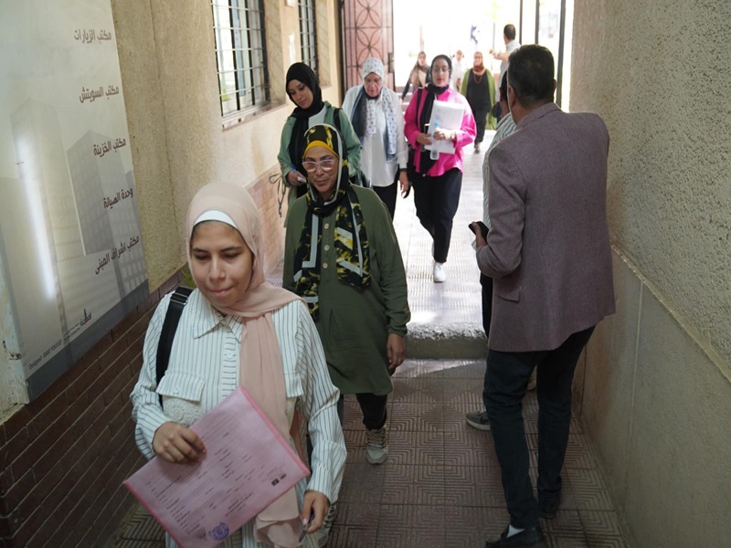 Successful evacuation experiment at the female student dormitory of Ain Shams University