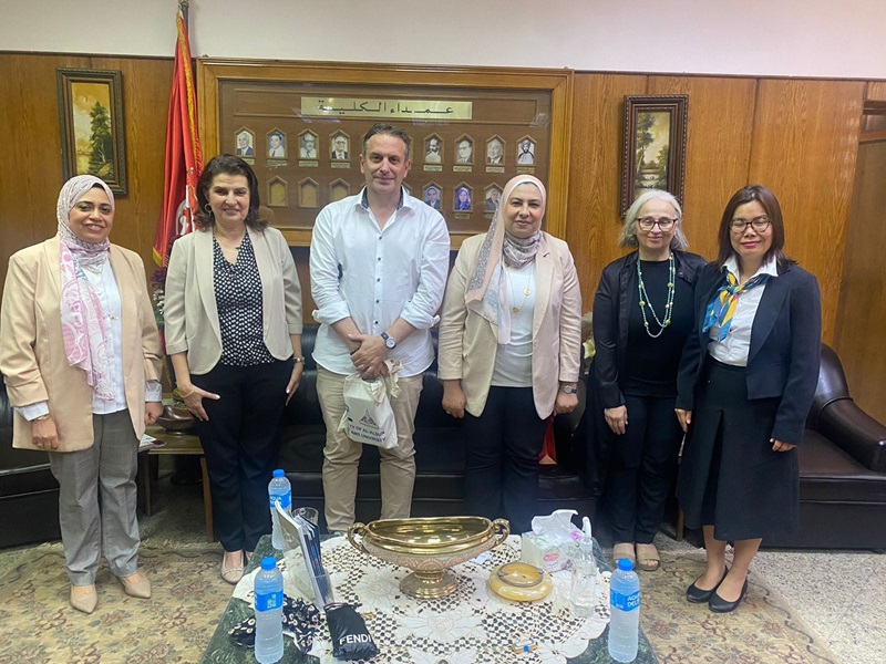 The Faculty of Al-Alsun receives a delegation from Jean Moulin University Lyon 3 in France