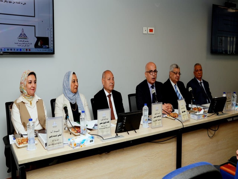 Ain Shams University Council honors Prof. Khaled Kadry and Prof. Omar El-Husseiny in appreciation of their efforts in leading the Faculties of Business and Engineering