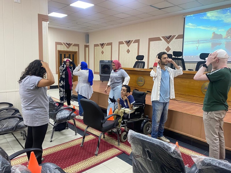 Ain Shams University supports its students with disabilities through a training workshop to develop skills and determine career paths