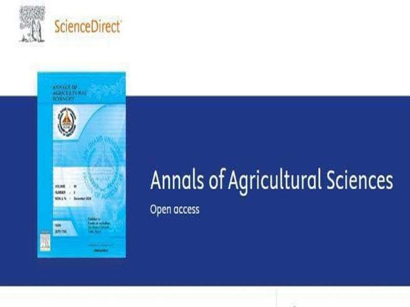 The Annals of Agricultural Sciences journal, published by the Faculty of Agriculture, has been ranked Q1 according to the latest Scopus/Elsevier Journal Performance Indicators