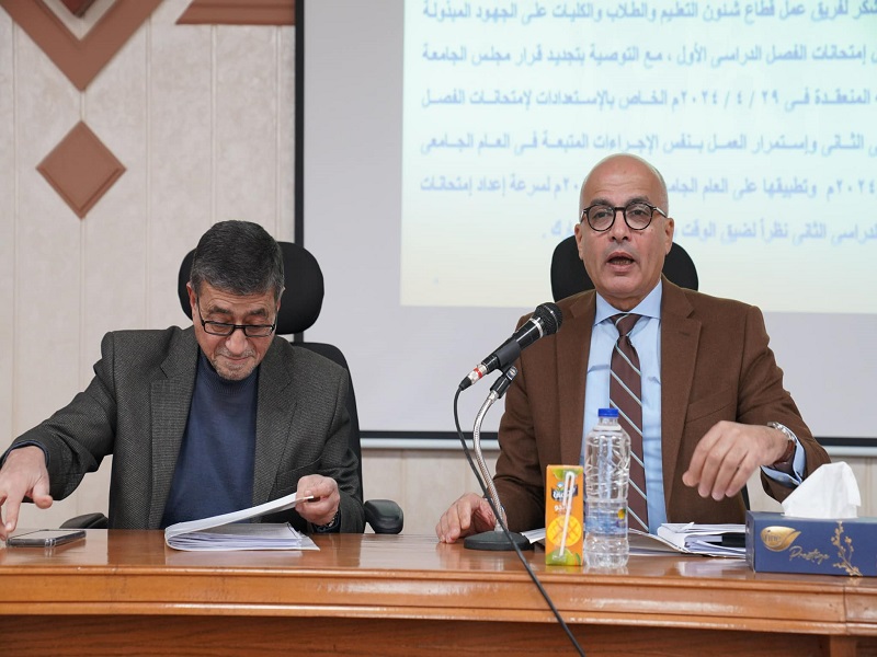 President of Ain Shams University chairs the sixth session of the Education and Student Sector Council meeting for the academic year 2024-2025