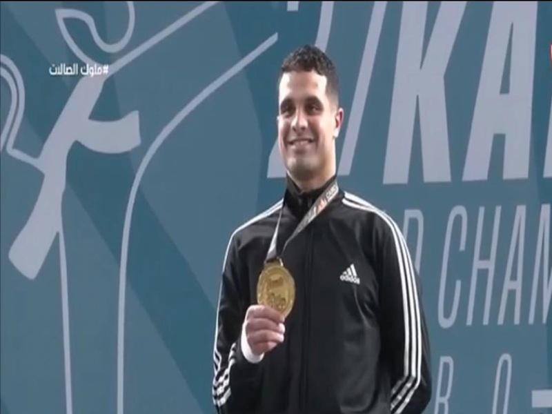 The Student Youssef Badawy from the Faculty of Engineering is crowned World Champion in Karate for the third consecutive time