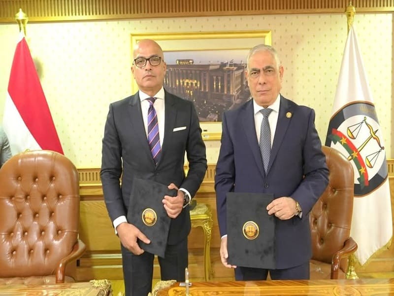 The Attorney General and the President of Ain Shams University witness the launch of the first version of the Egyptian Public Prosecution Program for the Exchange of Legal Expertise and sign a cooperation protocol