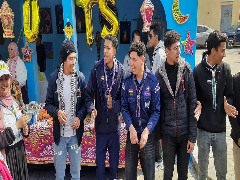 Ain Shams University Scouts team organizes a celebration on the holy month of Ramadan