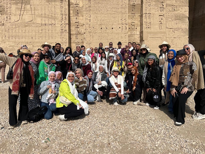 The Department of Tourism Guidance at the Faculty of Arts organizes a scientific trip to the cities of Luxor and Aswan