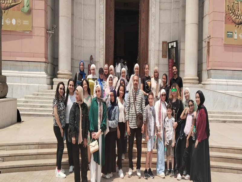 The closing ceremony of the first summer training program in July at the Zafaran Museum