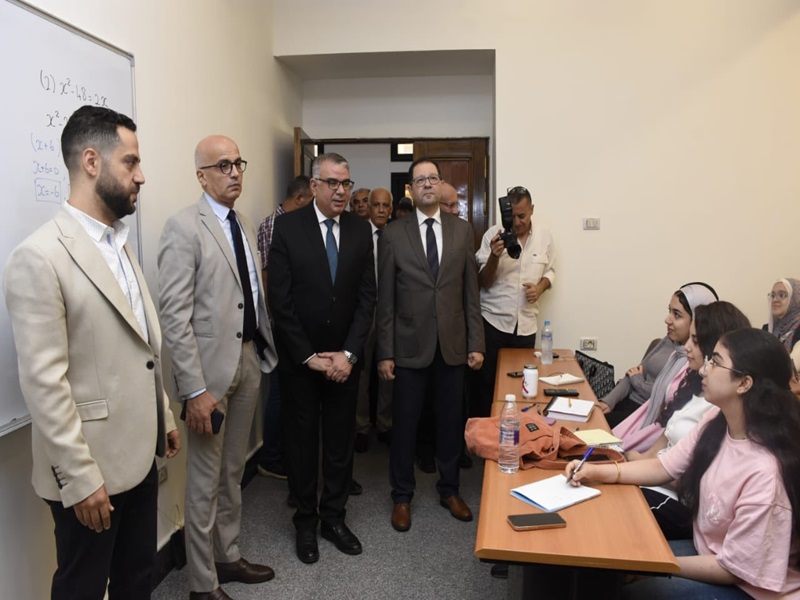 The President of Ain Shams University Inspects Several Projects at the Faculty of Business and Attends the Orientation Day for Business Programs at Ain Shams National University