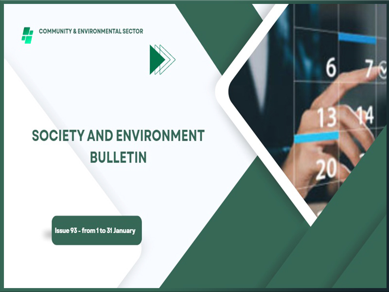 The Electronic Portal Issues Edition No 93 of Community Service and Environmental Development Sector Bulletin