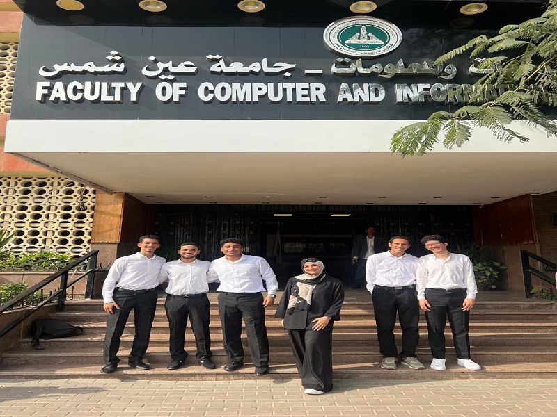 Students from the Faculty of Computer and Information Sciences at Ain Shams University achieve first place in the Internet of Things (IoT) and Smart Systems track