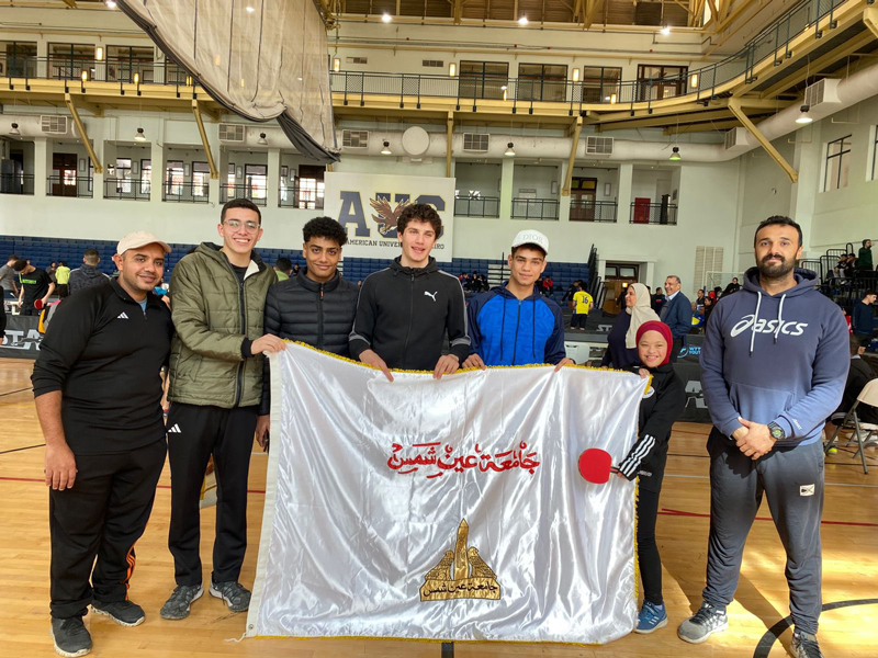 Ain Shams University wins two gold medals, two silver medals, and five bronze medals at the 53rd El-Refaai Martyr Tournament in wrestling, table tennis, fins swimming, and fencing
