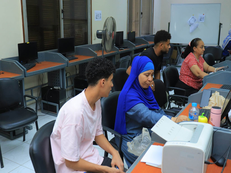 The electronic coordination centers at Ain Shams University continue to receive students for the second phase of university admissions for the 2026/2027 academic year