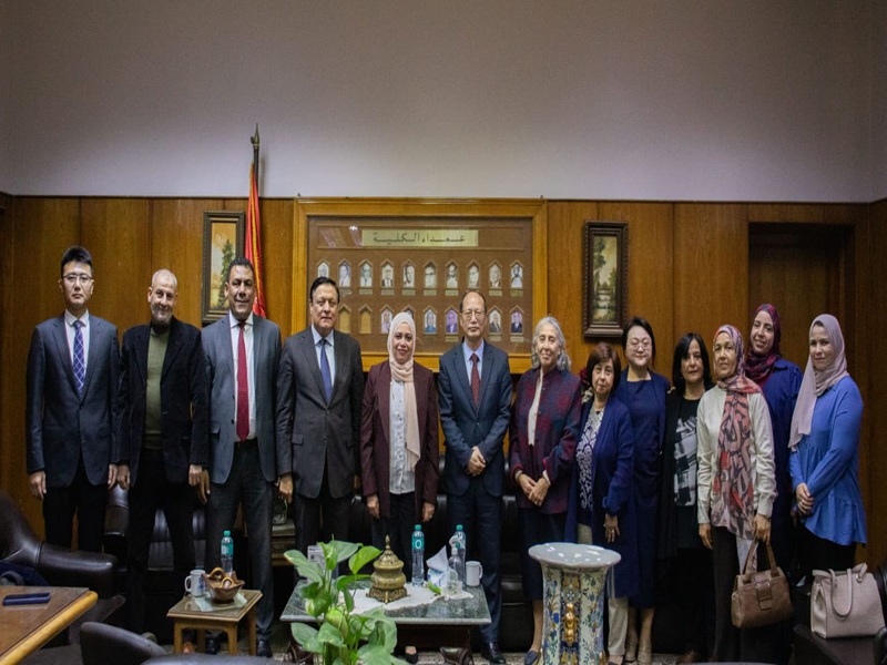 The Faculty of Al-Alsun Celebrates Chinese Cultural Day in the Presence of the Education Counselor at the Chinese Embassy in Cairo Marking the 70th Anniversary of Egyptian Chinese Relations