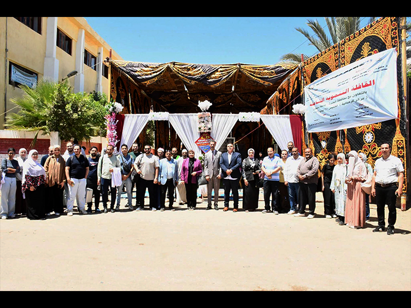 جامعة عين شمس تنظم قافلة تنموية شاملة بالتعاون مع جامعة دمنهور لخدمة أهالي مركز الرحمانية بمحافظة البحيرة