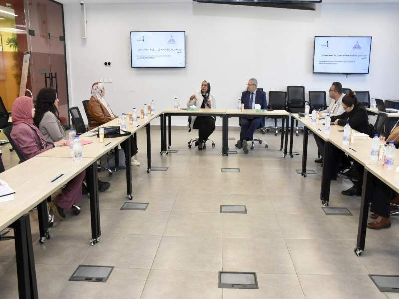 نائبا رئيس جامعة عين شمس يرأسان اجتماع مركز الفرانكفونية (Centre Universitaire de la francophonie)