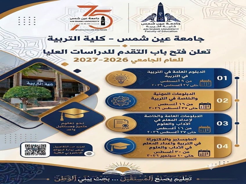 The Faculty of Education Opens Applications for Postgraduate Programs for the 2026/2027 Academic Year