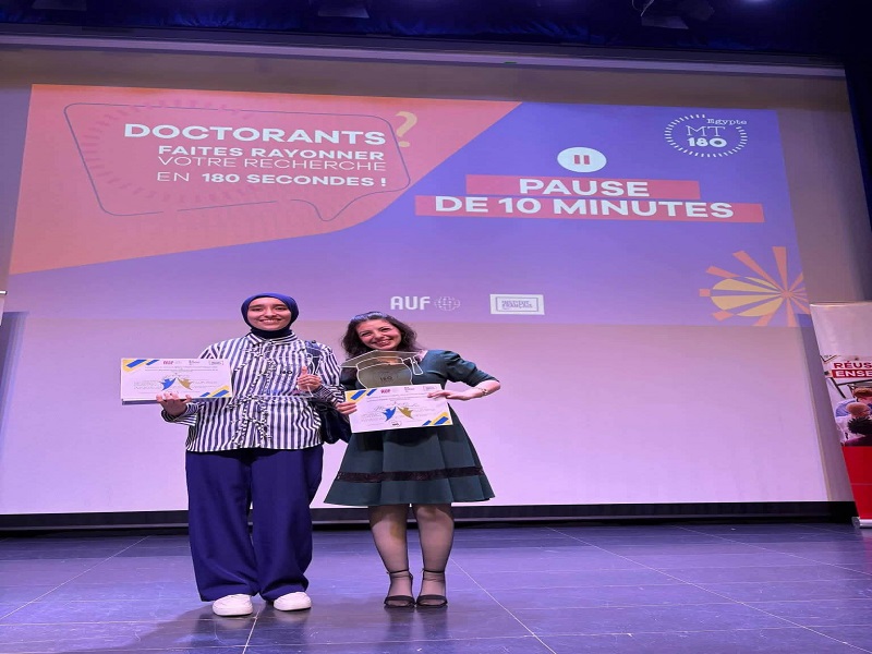 Ain Shams University Wins First and Third Places in the “My Thesis in 180 Seconds” Competition