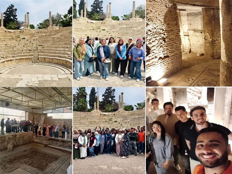 The Faculty of Archaeology’s students explore Greek landmarks in Alexandria on an extensive field trip