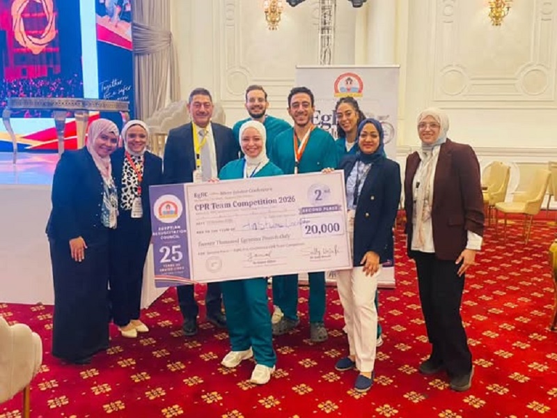 Ain Shams University Secures Second Place in the National Cardiopulmonary Resuscitation Competition, Competing Against Nine Medical Teams