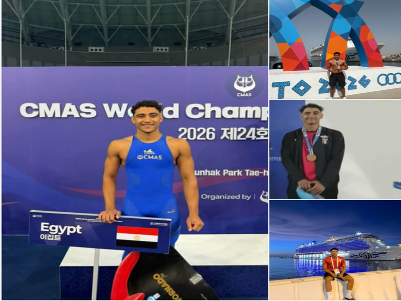 Ain Shams University Fin swimming Team Athlete Participates in the World University Championship in Sharm El-Sheikh… A Landmark International Sporting Event Held for the First Time in Egypt, Africa, and the Arab World