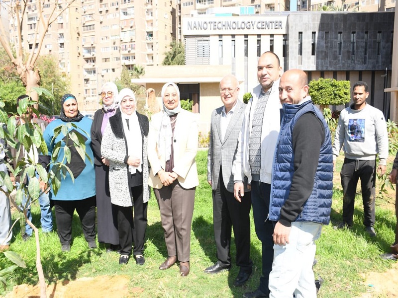 Planting Fruit Trees on Ain Shams University's Main Campus