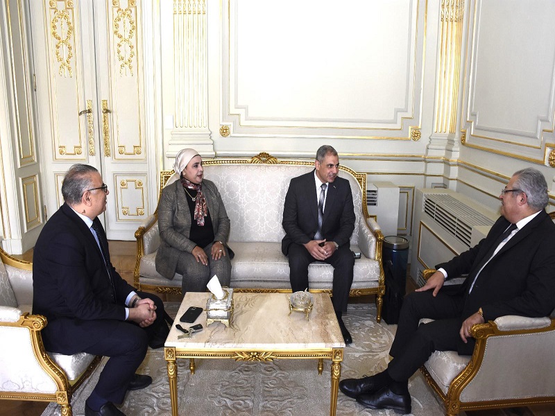 The Vice President of Ain Shams University for Education and Student Affairs Receives the Advisor to the Director of the Military Academy Prior to His Meeting with the Faculty of Business Students to Reveal Details of the “Digital Pioneers (Digilians)” Initiative