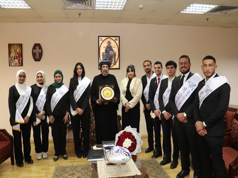 "Students for Egypt” and Ain Shams University Students’ Union Extend Their Christmas Greetings to the Coptic Orthodox Cultural Center