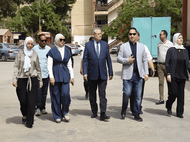 The Vice President for Education and Student Affairs inspects the second semester exams at the Faculty of Girls and commends the excellent organization and services provided to students
