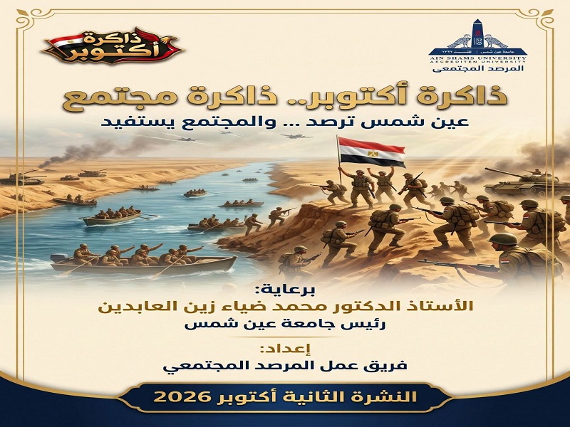 المرصد المجتمعي بجامعة عين شمس يدرس حضور قيم أكتوبر في وعي الشباب الجامعي