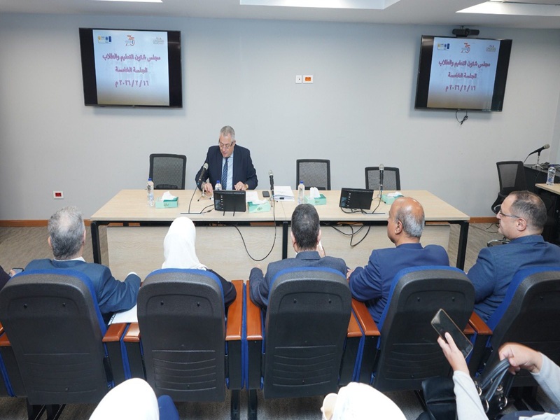 Chaired by Prof. Rami Maher Ghali, the Council of Education and Student Affairs continues its efforts to support the quality of education and improve educational services