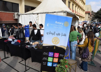 A charity Exhibition at Ain Shams University in cooperation with Rotary Club Qasr El Nil Rotary Club Heliopolis El Shorouk